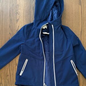 Michael Kors Navy Hooded Raincoat for Kids